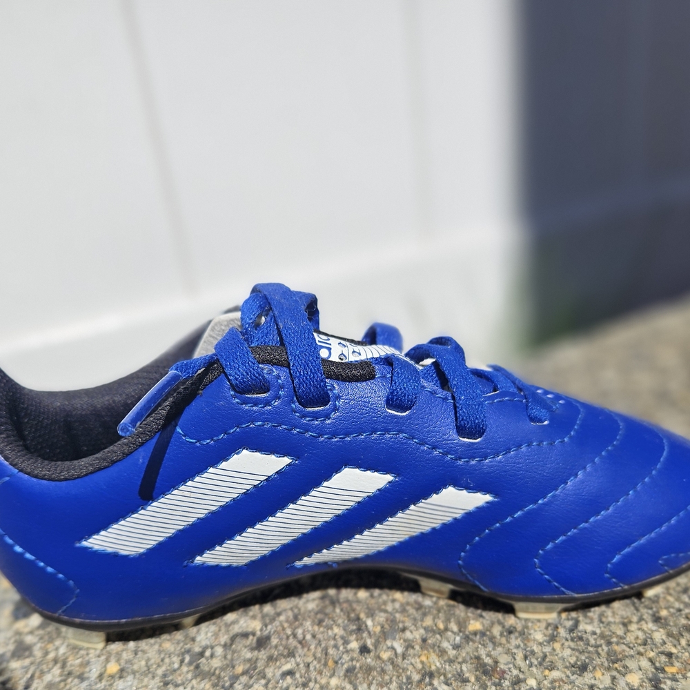 Adidas Blue and White Sneakers Sleek Design